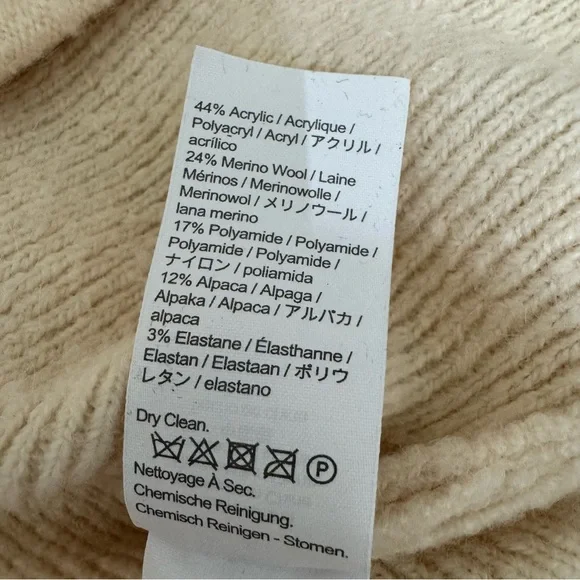 J Crew Cocoon Sweater Blazer Cardigan Merino Wool Alpaca Blend Size 2X Ivory NWT - Picture 14 of 16